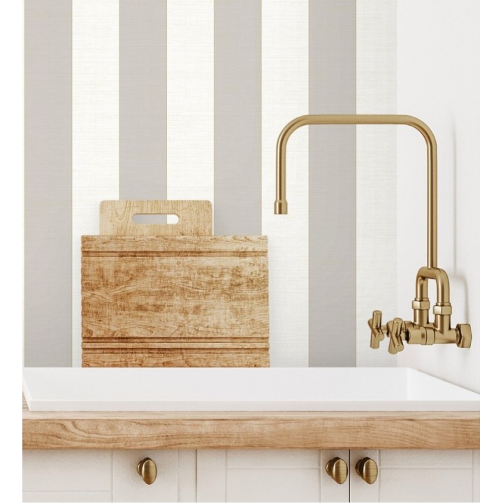 Papel pintado de rayas tonos berenjena claro - Prince Stripes 126440