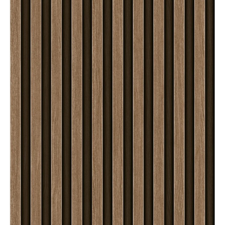 Papel pintado palillería de madera con betas texturizadas en relieve - Alistair Tailored 684156