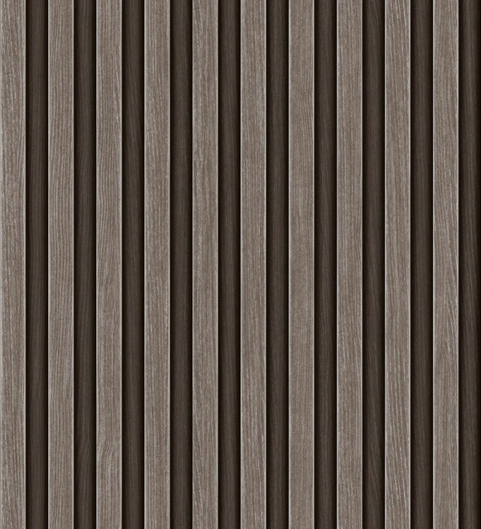 Papel pintado palillería de madera con betas texturizadas en relieve - Alistair Tailored 684157