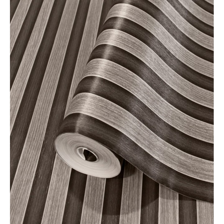 Papel pintado palillería de madera con betas texturizadas en relieve - Alistair Tailored 684157