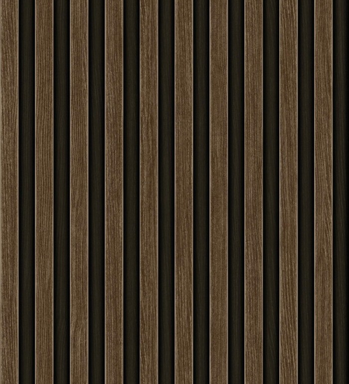 Papel pintado palillería de madera con betas texturizadas en relieve - Alistair Tailored 684158