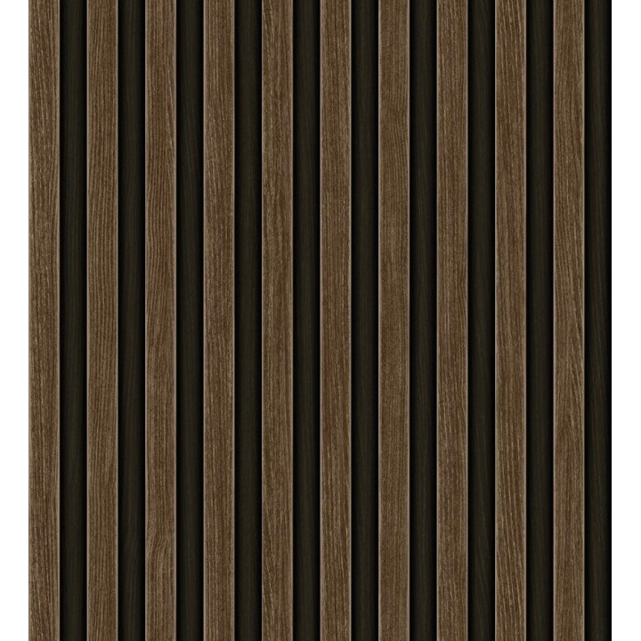 Papel pintado palillería de madera con betas texturizadas en relieve - Alistair Tailored 684158