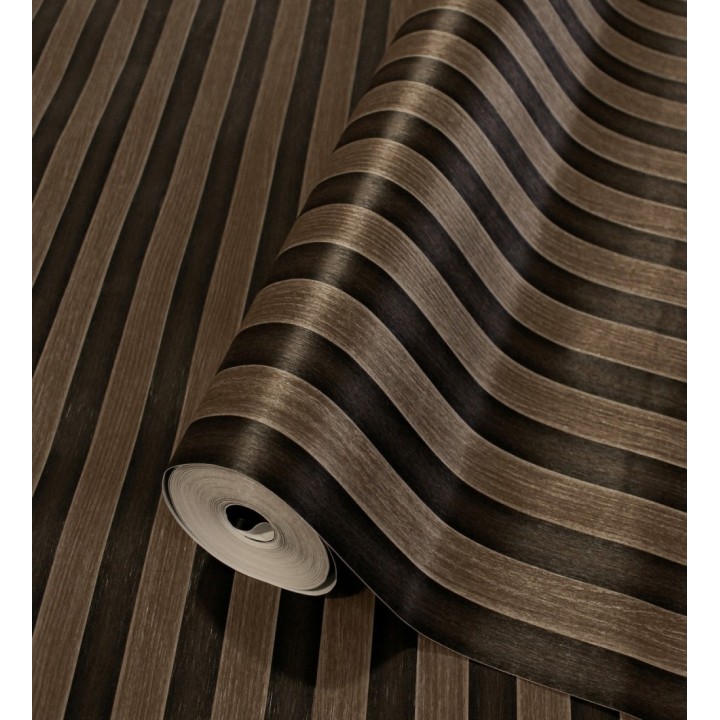 Papel pintado palillería de madera con betas texturizadas en relieve - Alistair Tailored 684158