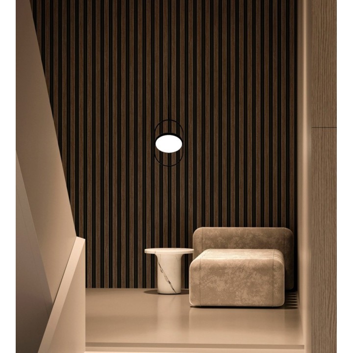 Papel pintado palillería de madera con betas texturizadas en relieve - Alistair Tailored 684158