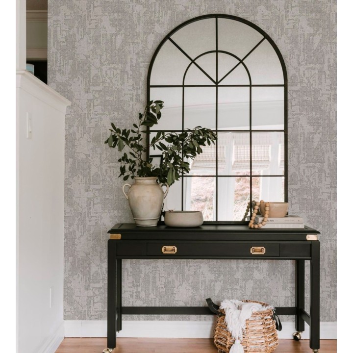 Papel pintado efecto seda de abacá en relieve textil artesanal - Montgomery Stately 684161