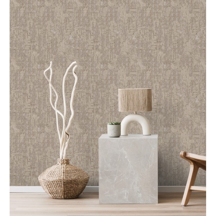 Papel pintado efecto seda de abacá en relieve textil artesanal - Montgomery Stately 684162