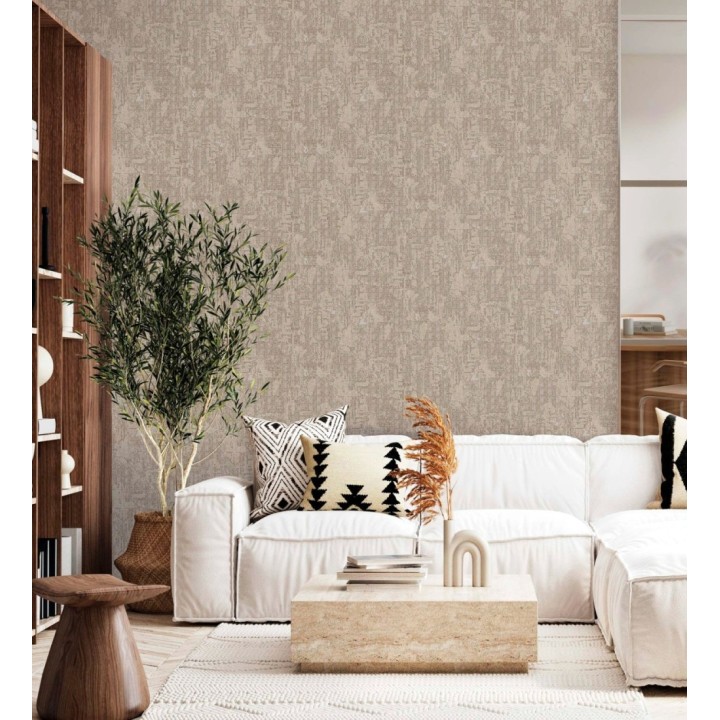 Papel pintado efecto seda de abacá en relieve textil artesanal - Montgomery Stately 684162