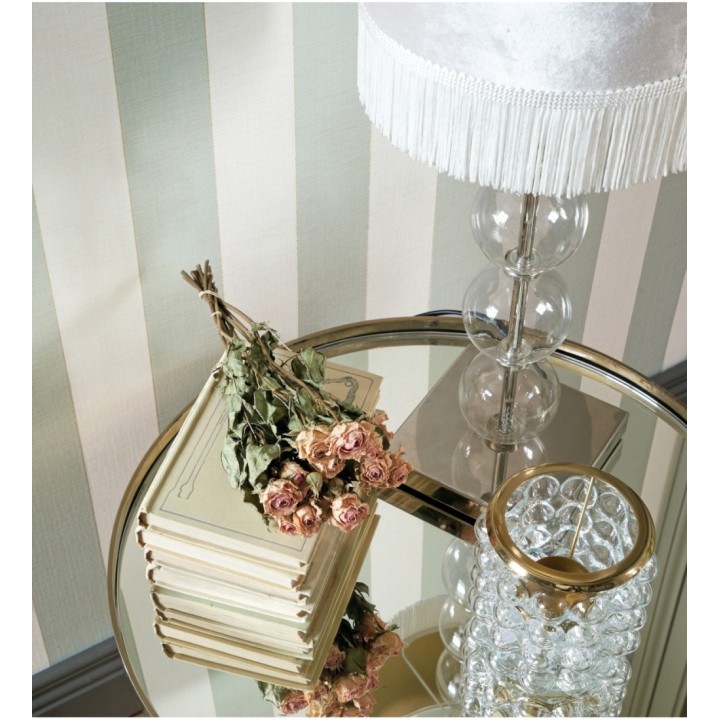 Papel pintado de rayas tonos verde agua marina - Prince Stripes 126441