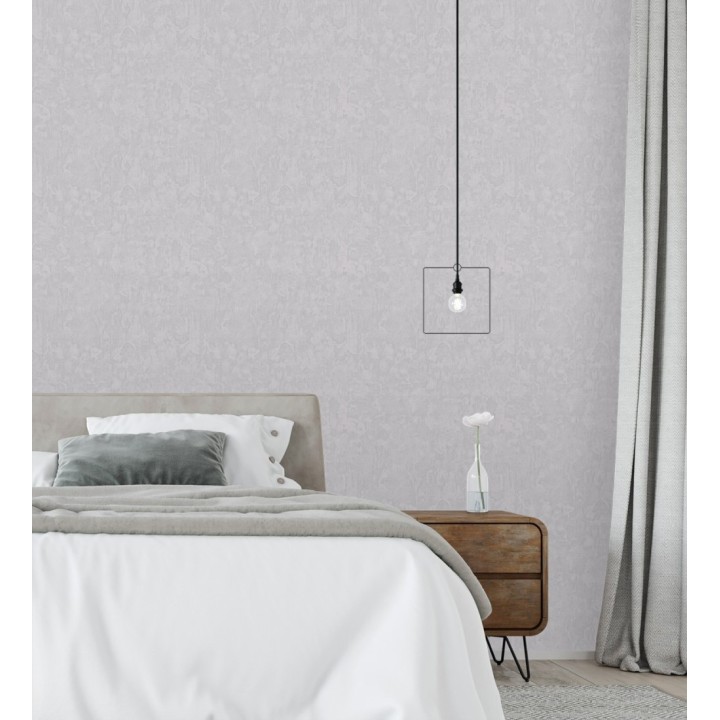 Papel pintado cemento pulido color gris bruma estilo loft moderno - Hudson Rugged 684166