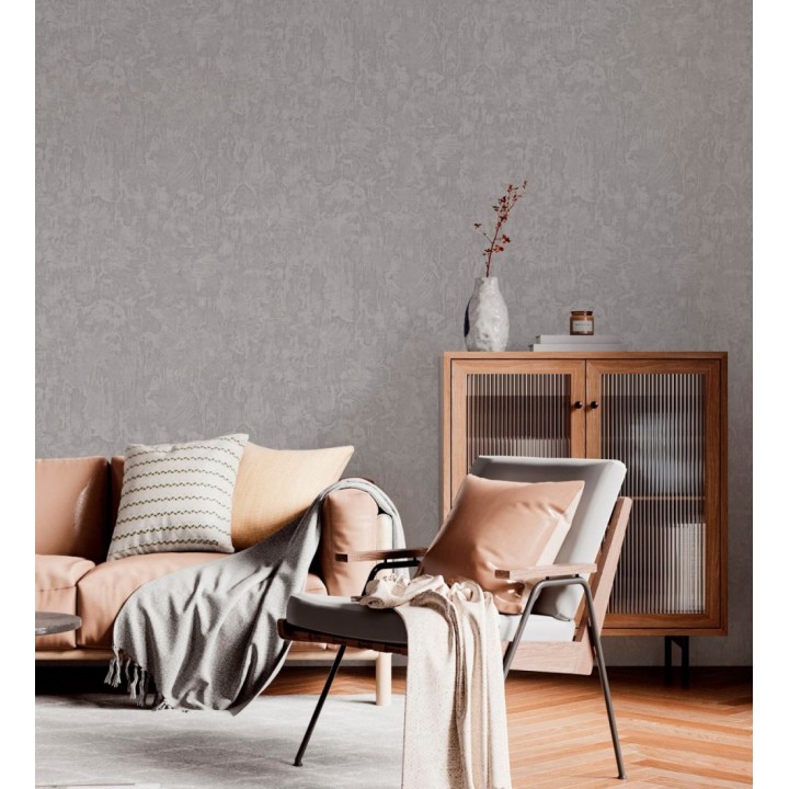 Papel pintado cemento pulido color gris visón estilo loft moderno - Hudson Rugged 684167