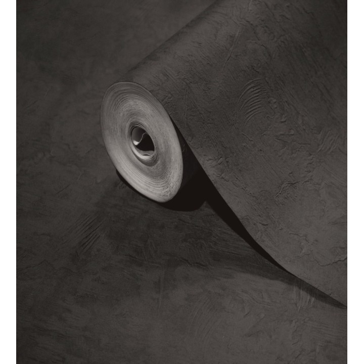 Papel pintado cemento pulido color grafito estilo loft moderno - Hudson Rugged 684169