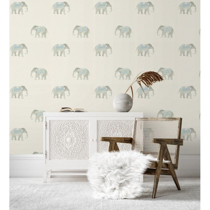 Papel pintado de elefantes de ceremonia en desfile oriental - Mysore Elephant 684174