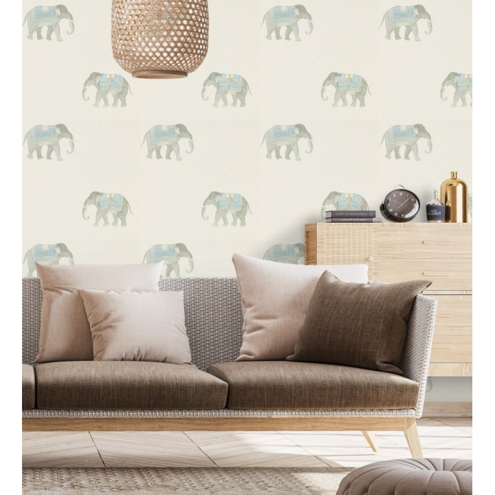 Papel pintado de elefantes de ceremonia en desfile oriental - Mysore Elephant 684174