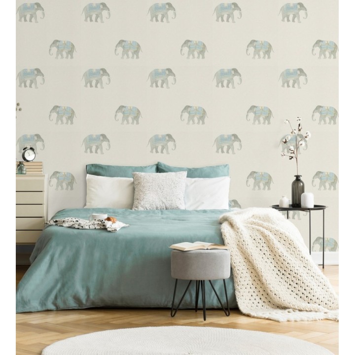 Papel pintado de elefantes de ceremonia en desfile oriental - Mysore Elephant 684174