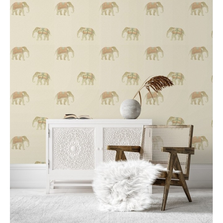 Papel pintado de elefantes de ceremonia en desfile oriental - Mysore Elephant 684175