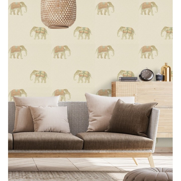 Papel pintado de elefantes de ceremonia en desfile oriental - Mysore Elephant 684175