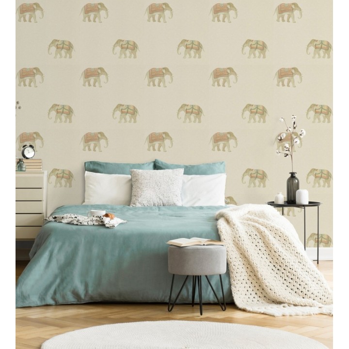 Papel pintado de elefantes de ceremonia en desfile oriental - Mysore Elephant 684175