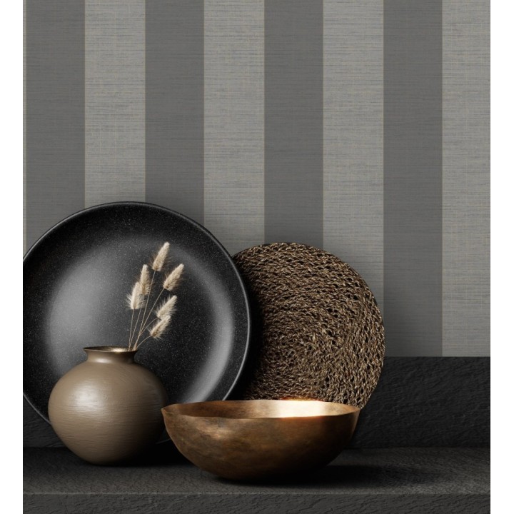 Papel pintado de rayas tonos marrones - Prince Stripes 126442