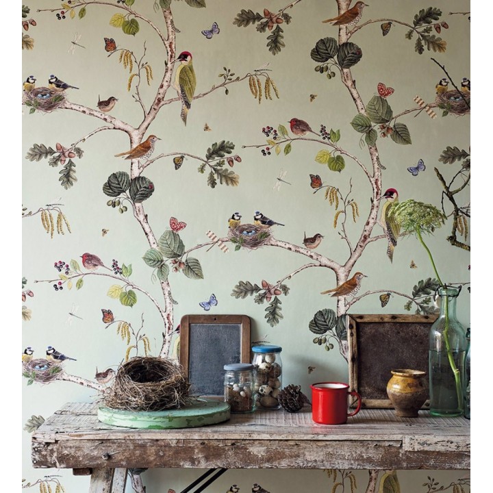 Papel pintado de pájaros y mariposas - Avon Birdie 684196