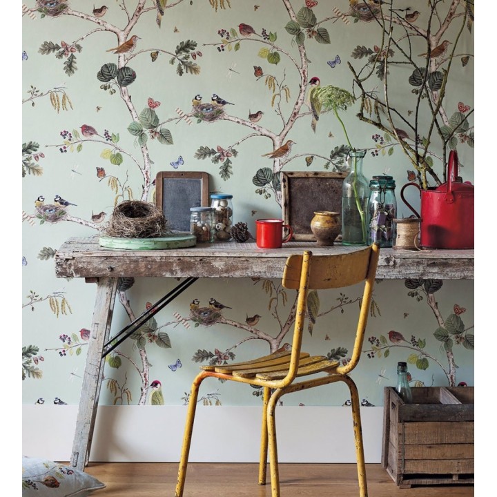 Papel pintado de pájaros y mariposas - Avon Birdie 684196