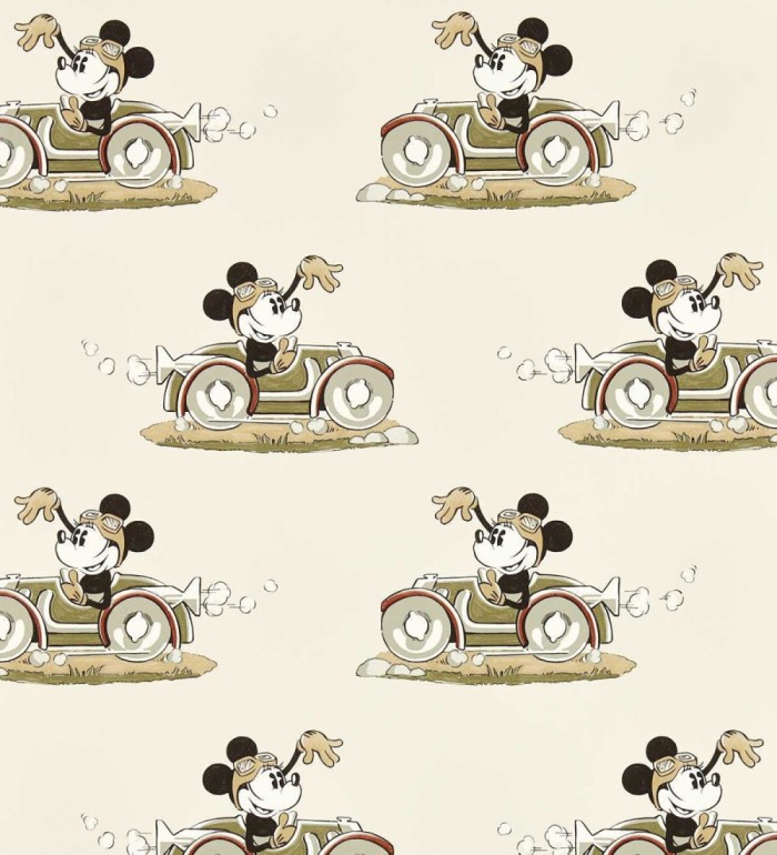 Papel pintado Minnie bólido vintage beige neutro - Minnie On The Move 684201