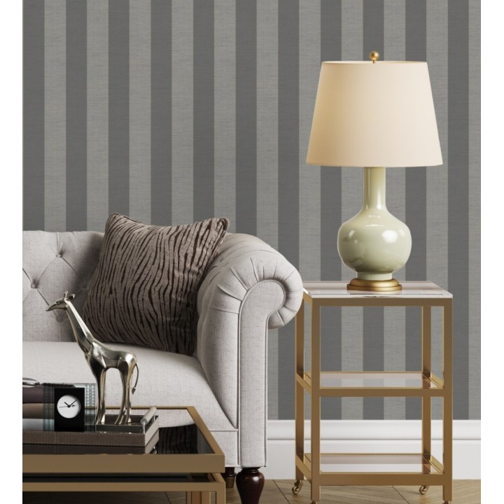 Papel pintado de rayas tonos marrones - Prince Stripes 126442