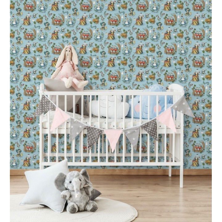 Papel pintado de Alicia en el país de las maravillas fondo azul - Alice In Wonderland 684215