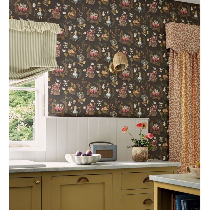 Papel pintado de Alicia en el país de las maravillas fondo negro - Alice In Wonderland 684217