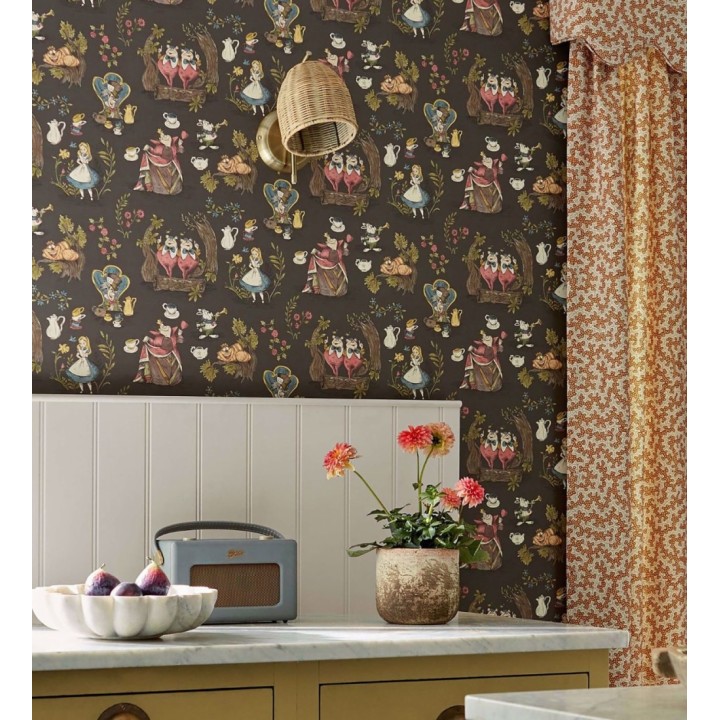 Papel pintado de Alicia en el país de las maravillas fondo negro - Alice In Wonderland 684217