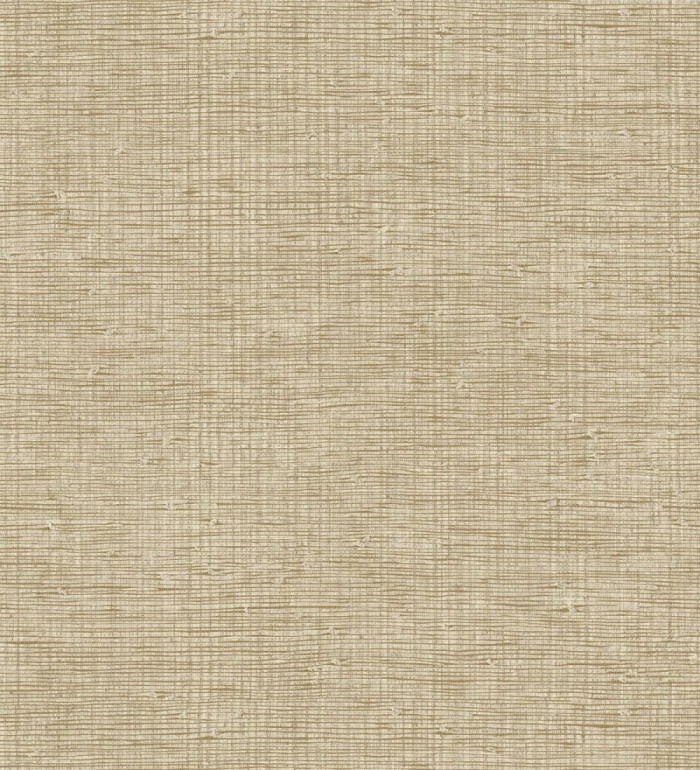 Papel pintado de textura rafia natural en relieve tono beige tostado orgánico - Drava Coarse 684236