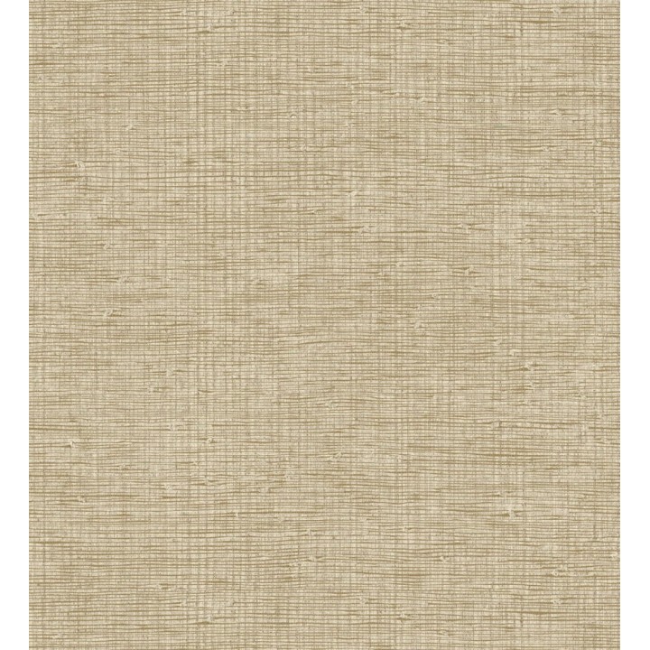 Papel pintado de textura rafia natural en relieve tono beige tostado - Drava Coarse 684236