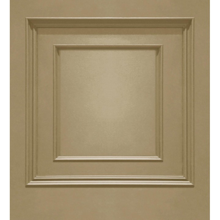 Papel pintado casetones de madera color camel textura en relieve - Bristol Ledge 684247