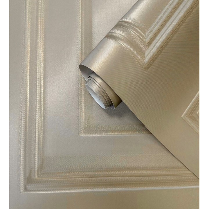 Papel pintado casetones de madera color camel textura en relieve - Bristol Ledge 684247