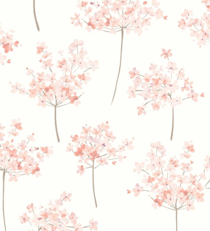 Papel pintado ramilletes de flores de acuarela - Layla Flowers 126464