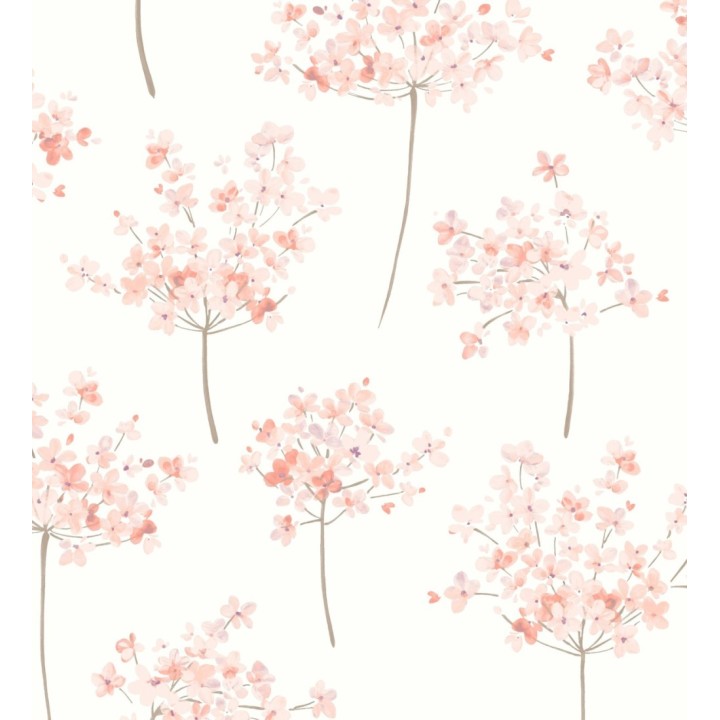 Papel pintado ramilletes de flores de acuarela - Layla Flowers 126464