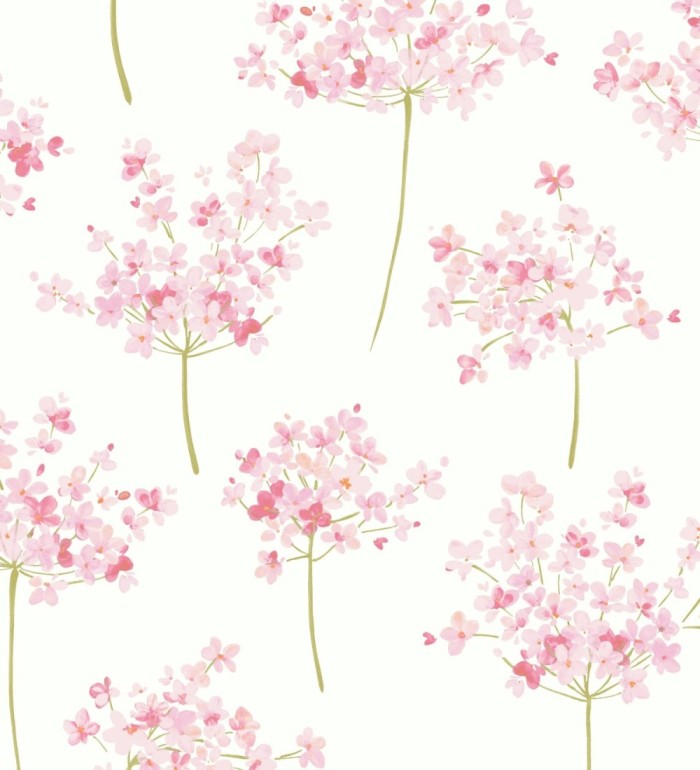 Papel pintado ramilletes de flores de acuarela - Layla Flowers 126465