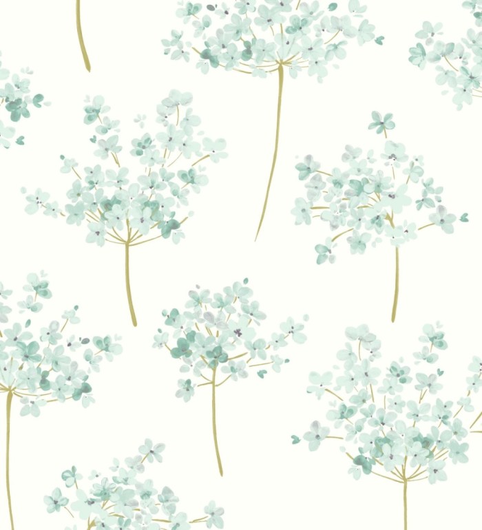 Papel pintado ramilletes de flores de acuarela - Layla Flowers 126466