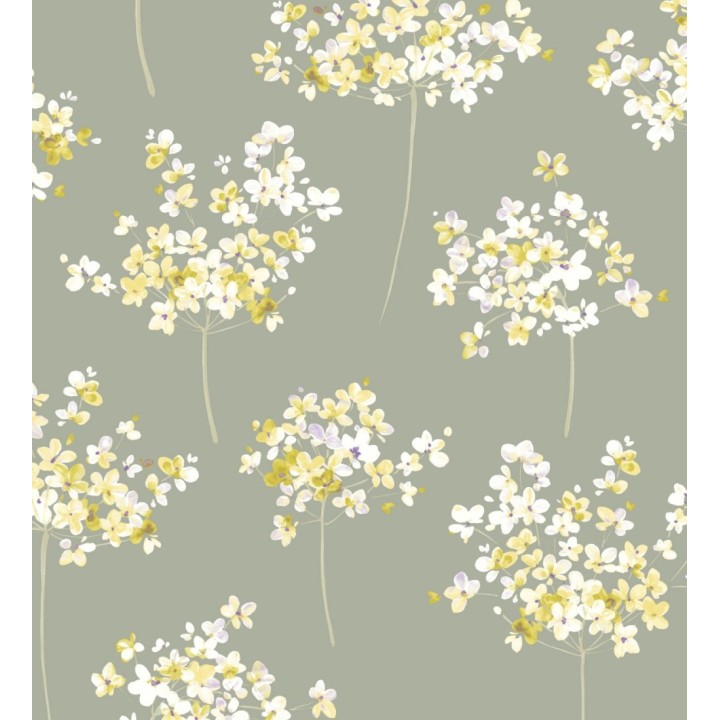 Papel pintado ramilletes de flores de acuarela - Layla Flowers 126468