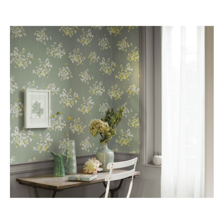 Papel pintado ramilletes de flores de acuarela - Layla Flowers 126468