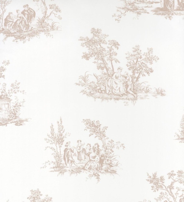 Papel pintado toile de jouy estilo francés - Ville Renoir 126469