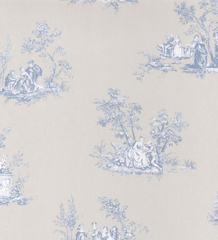 Papel pintado toile de jouy estilo francés - Ville Renoir 126472