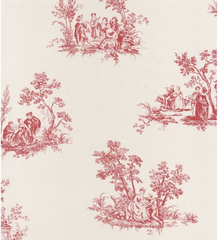 Papel pintado toile de jouy estilo francés - Ville Renoir 126474