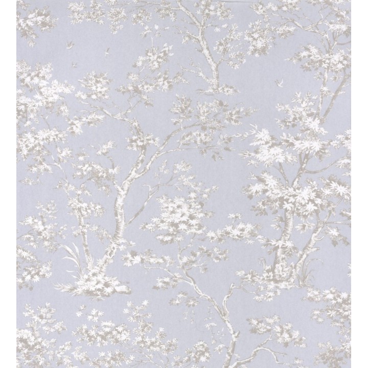 Papel pintadode árboles y ramas estilo toile de jouy - Nantes Forest 126477