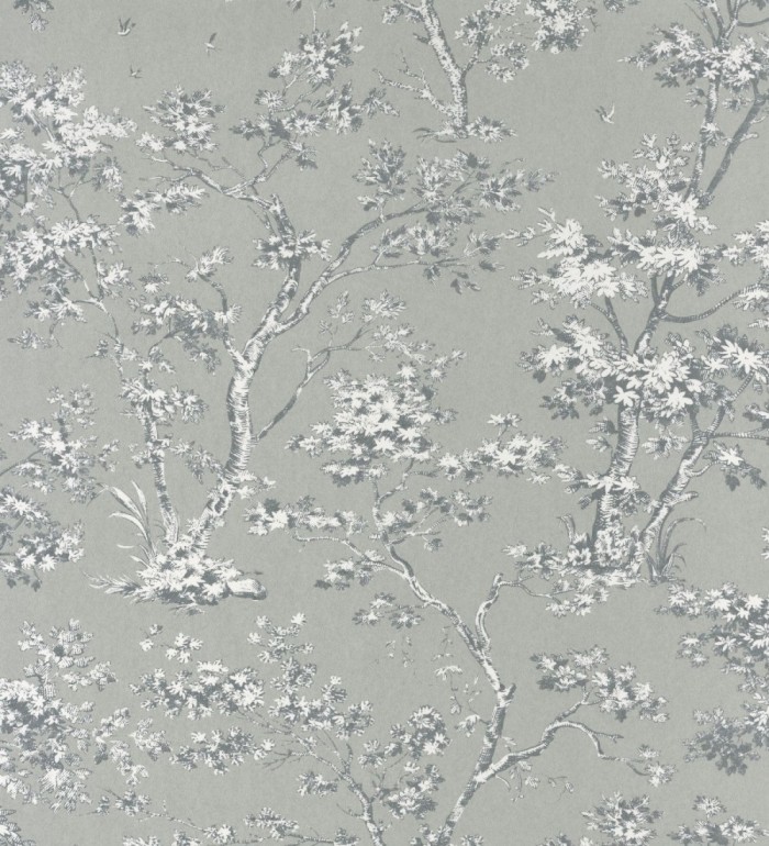 Papel pintadode árboles y ramas estilo toile de jouy - Nantes Forest 126478
