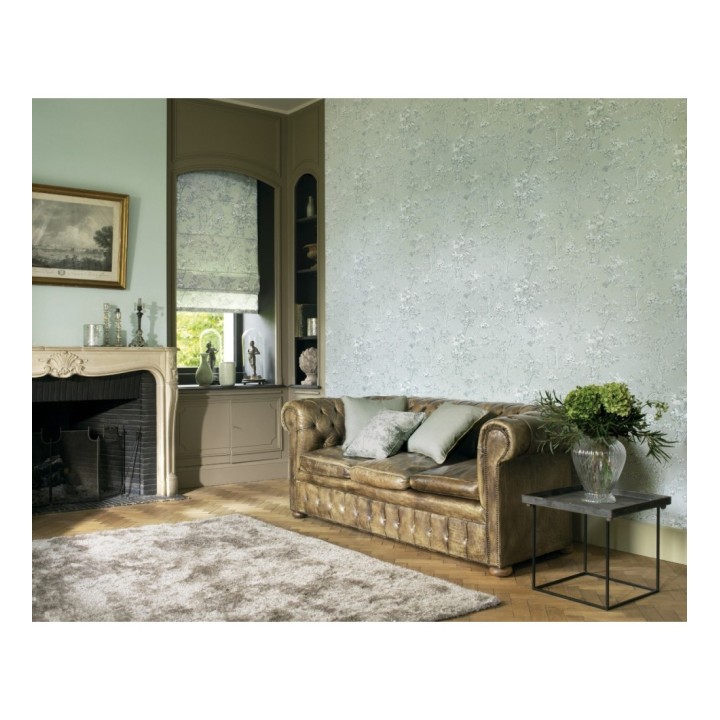 Papel pintadode árboles y ramas estilo toile de jouy - Nantes Forest 126478