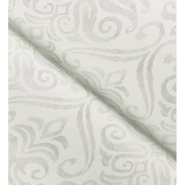 Papel pintado damasco elegante color beige neutro y blanco roto - Winchelsea Ornamental 684290
