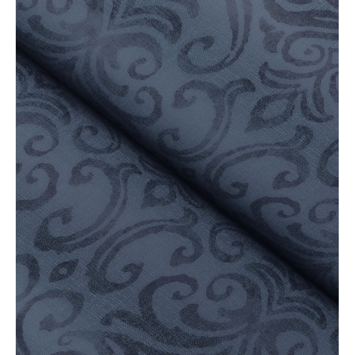 Papel pintado damasco elegante texturizado color azul eléctrico - Winchelsea Ornamental 684291