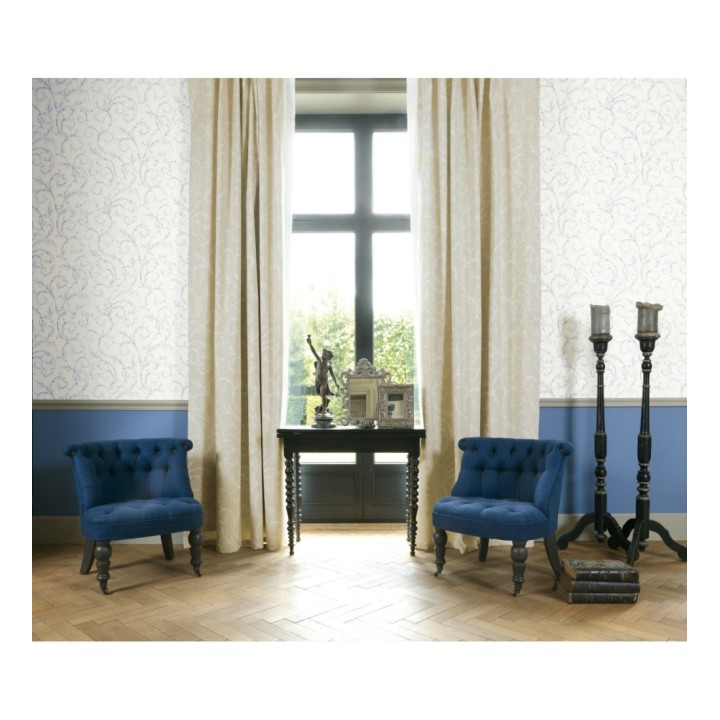 Papel pintado con volutas de diseño francés - Versailles 126484