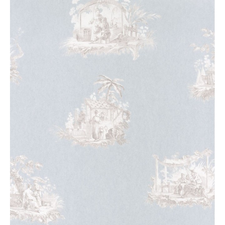 Papel pintado Toile de jouy - Montpellier 126487