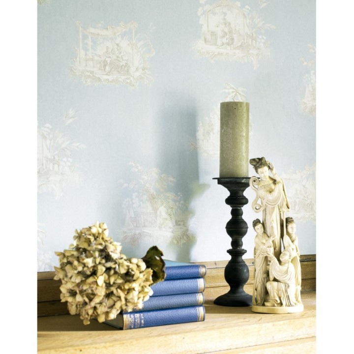 Papel pintado Toile de jouy - Montpellier 126487